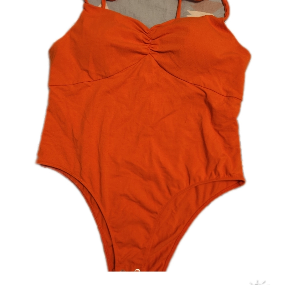 SO orange bodysuit